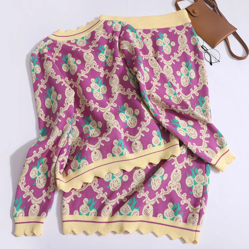 Autumn Winter Women's Knitted Sets