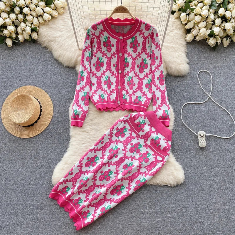 Autumn Winter Women's Knitted Sets