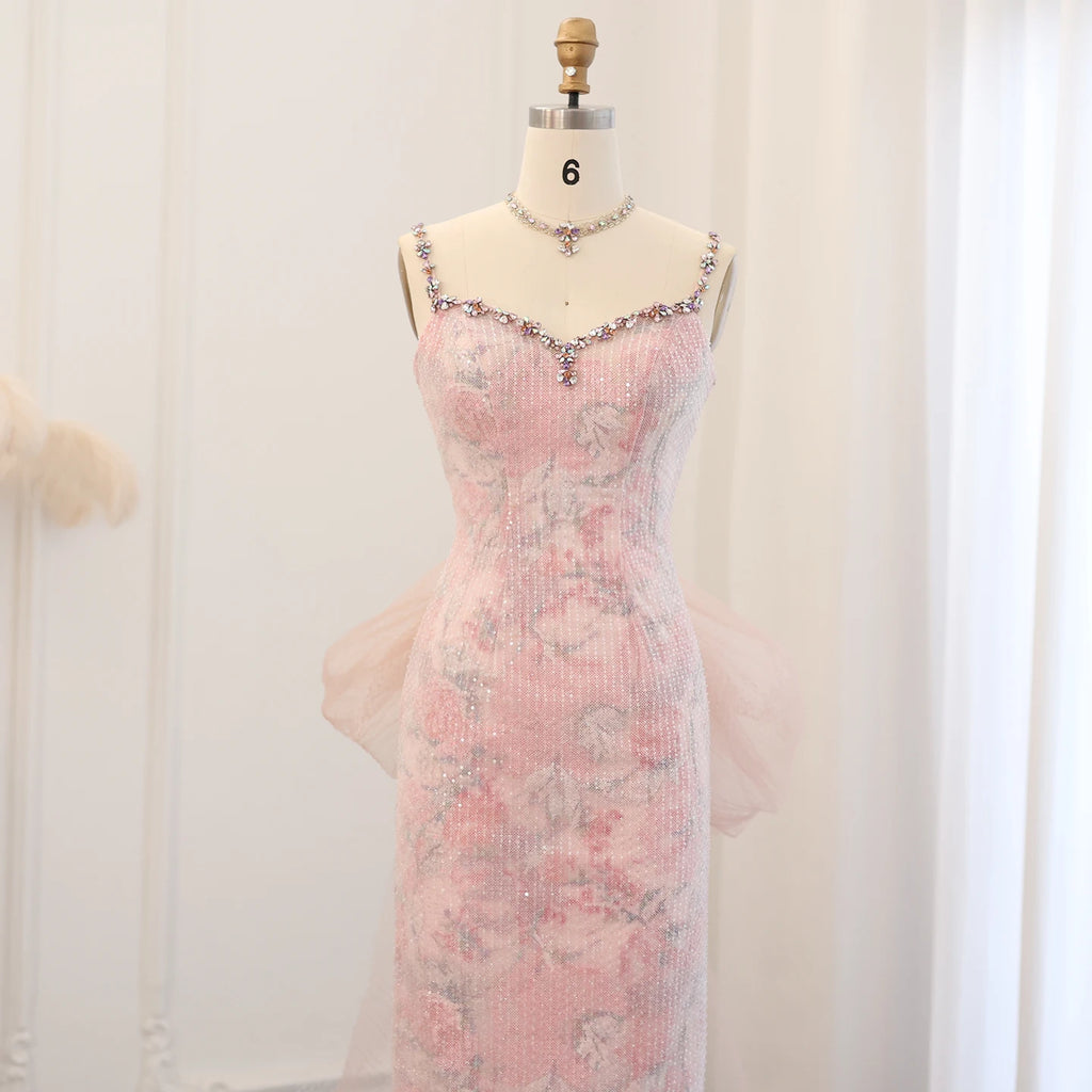Burgundy Velvet Mermaid Evening Dress