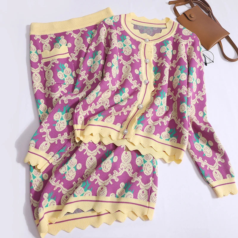 Autumn Winter Women's Knitted Sets