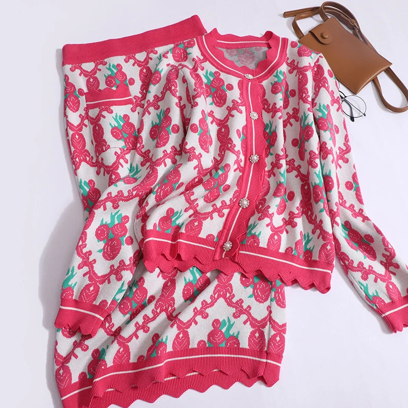 Autumn Winter Women's Knitted Sets