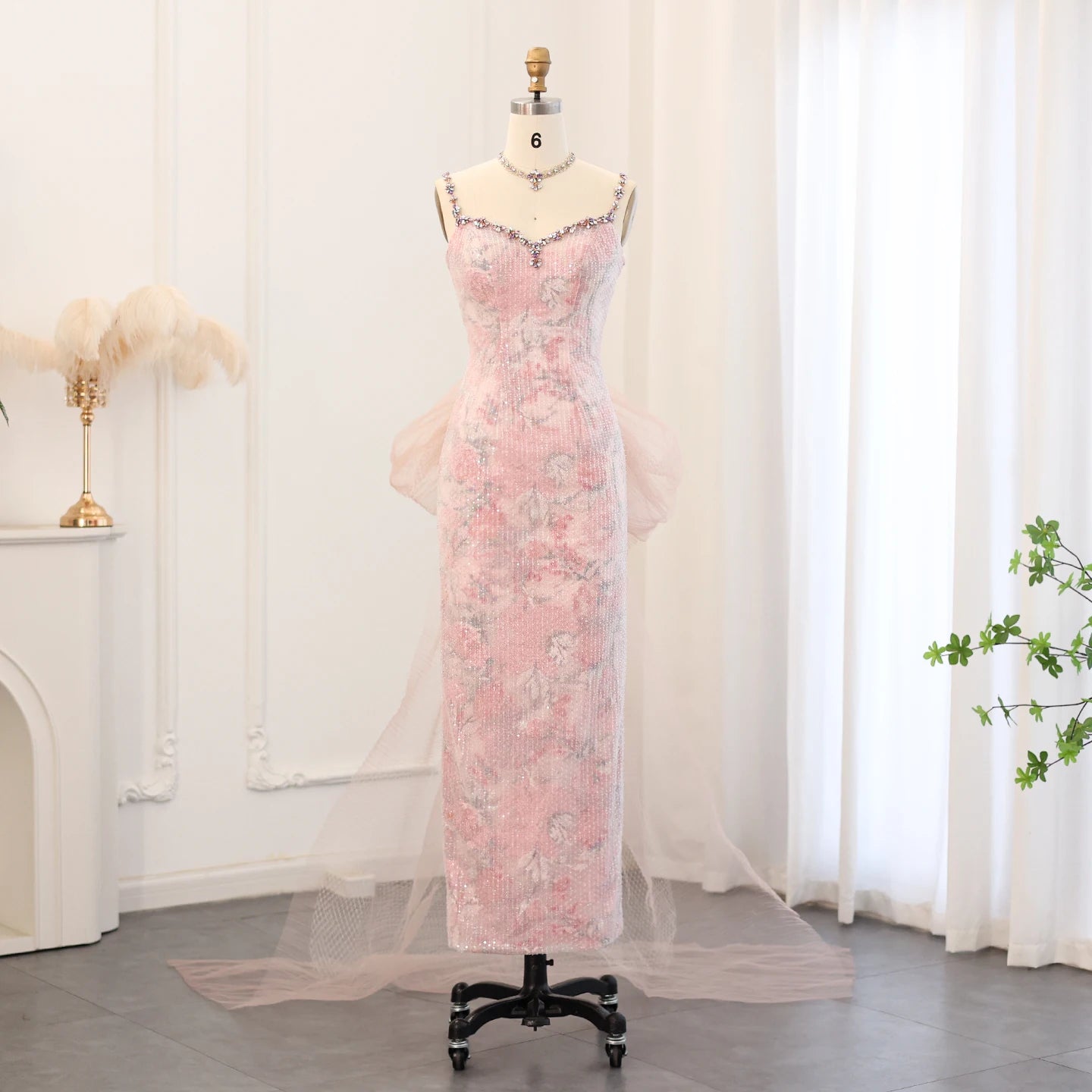 Burgundy Velvet Mermaid Evening Dress