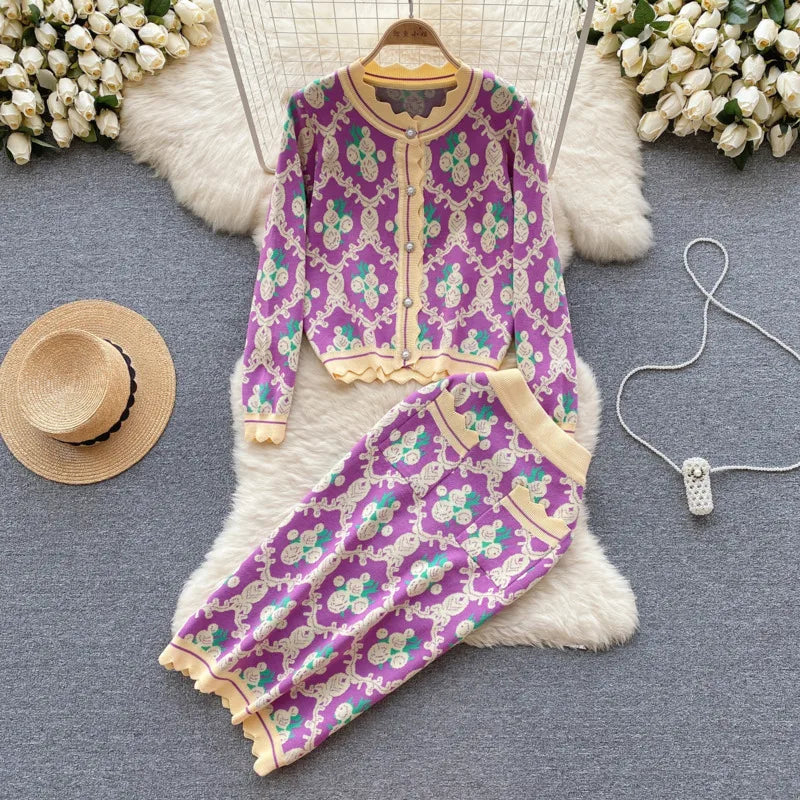 Autumn Winter Women's Knitted Sets