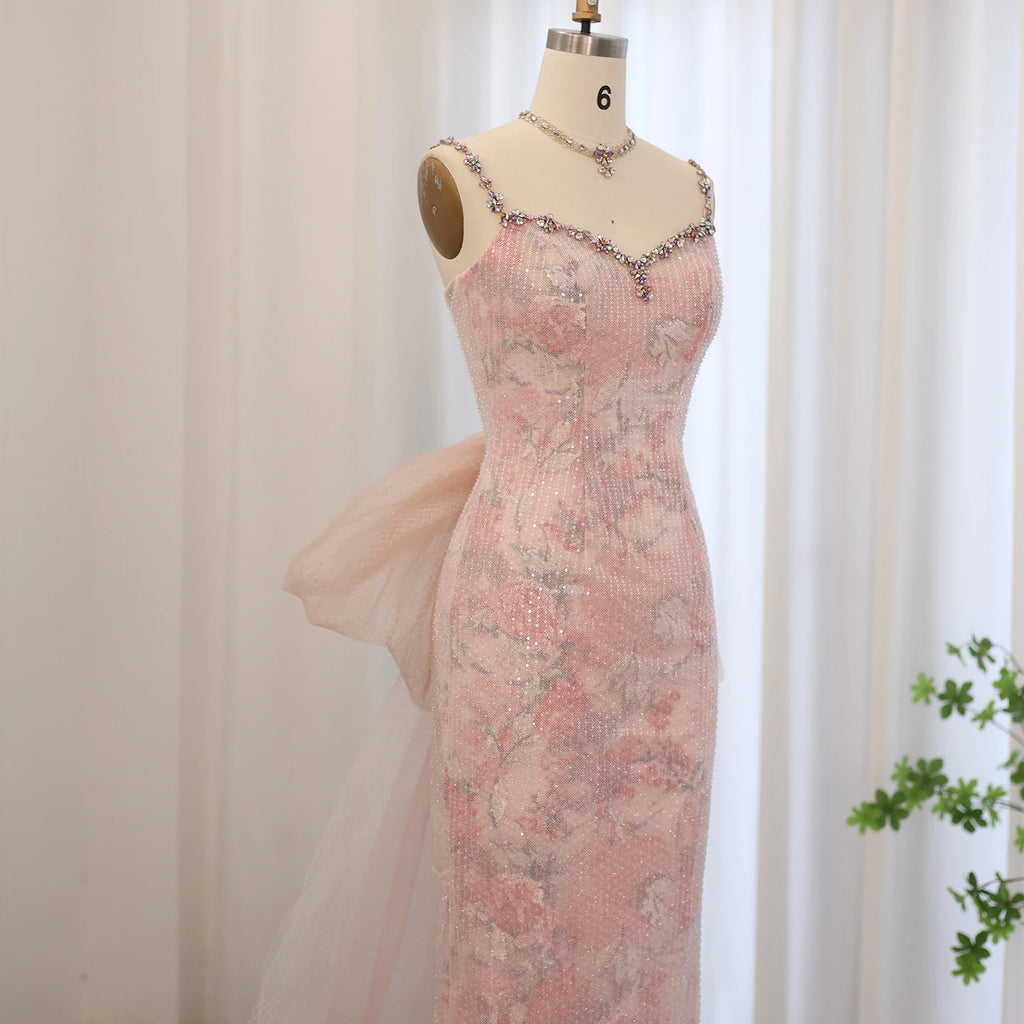 Burgundy Velvet Mermaid Evening Dress