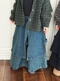 Kids Pants Children Clothing Solid Color Jeans Versatile Childrens Baby Easy Irregular Loose Causal